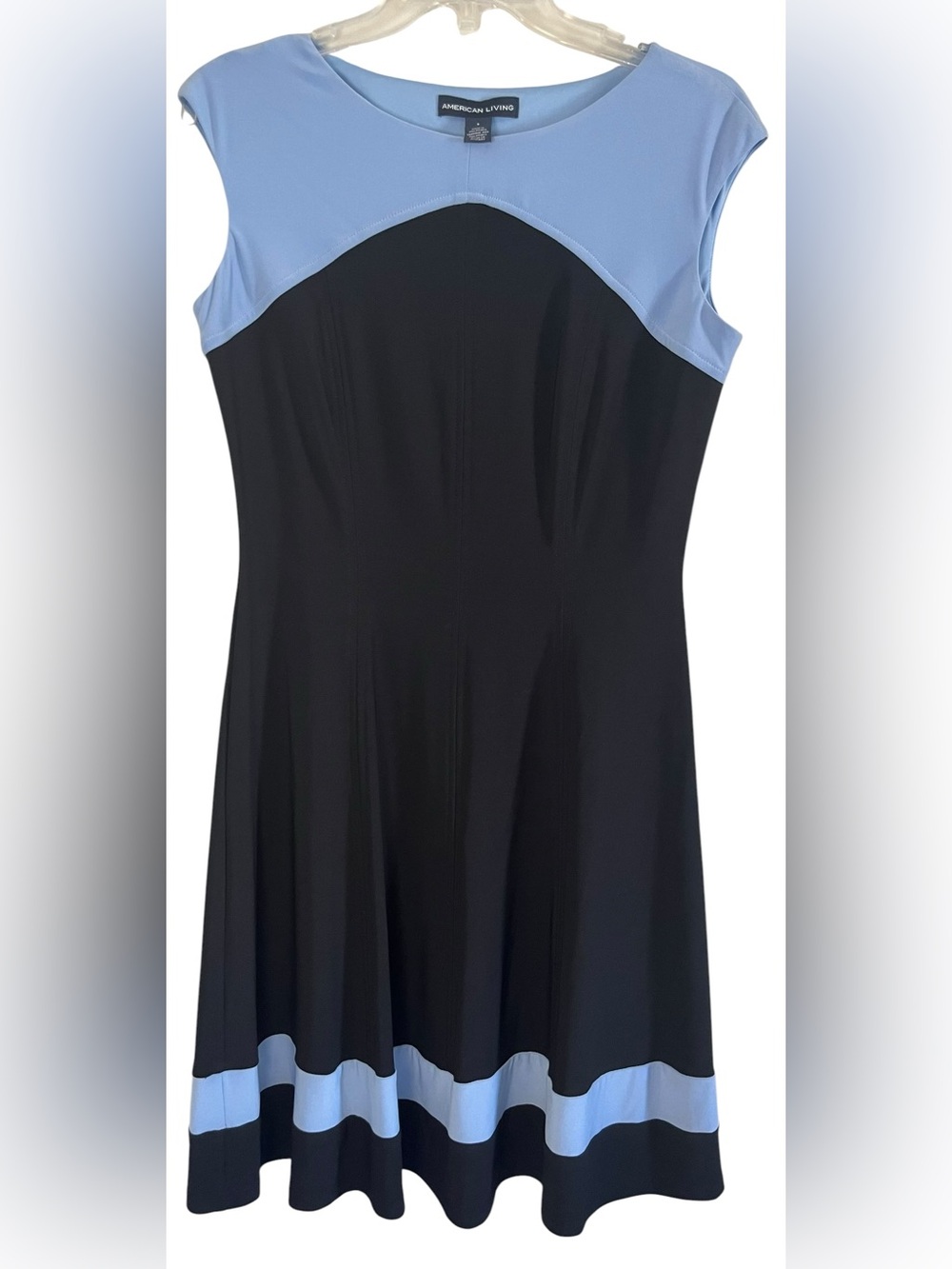 American Living Navy and Sky Blue Dress (size 8) - Picture 6 of 7